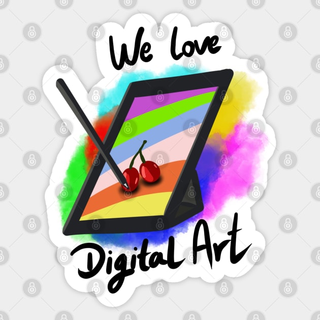 Digital Art Teacher Sticker by Mara Bun